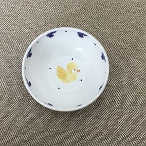 Kid’s ceramic bowl with duck motif